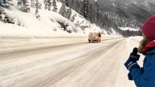 Triggered avalanche caught on camera in BCs Kootenay Pass [upl. by Eric]