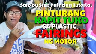 MATIBAY NA PINTURA SA PLASTIC FAIRINGS I DA HUSTLERS TV [upl. by Bail]