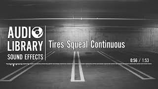 Tires Squeal Continuous  Sound Effect [upl. by Ealasaid625]