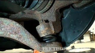 How To Tighten Ball Joints That Just Spin  EricTheCarGuy [upl. by Aleek]