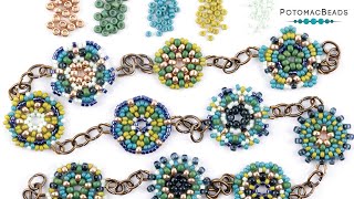 Freeform Circular Peyote Stitch  DIY Jewelry Making Tutorial by PotomacBeads [upl. by Oimetra]