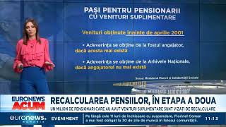 Recalculare pensii 2024 Care sunt pașii pentru pensionarii cu venituri suplimentare [upl. by Reywas187]