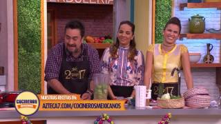 Receta Espinazo con verdolagas  Cocineros Mexicanos [upl. by Levison]