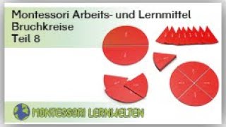 Anleitung zur Materialarbeit Bruchkreise Teil 9  Multiplizieren von Brüchen [upl. by Wynny]