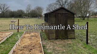 How To Dismantle A Shed How To Take Down A Shed Home DIY [upl. by Aubarta]