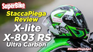 Xlite X803 RS Ultra Carbon la recensione del casco in carbonio con laerodinamica da MotoGP [upl. by Neu]