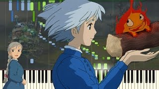 Howls Moving Castle Piano Tutorial Synthesia  Kyle Landry  SHEETSMIDI [upl. by Ebbie]