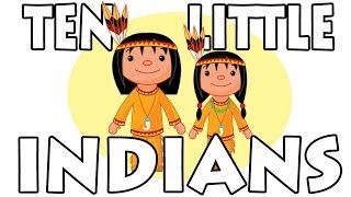 Ten Little Indians  Nursery Rhymes with Lyrics [upl. by Anne-Corinne]