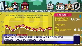 STATIN Average Inflation was 65 for August 2023 to August 2024  TVJ Business Day [upl. by Anahgem]