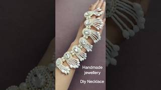 Diy Necklace  handmade choker necklace pearl necklace diy jewellery shorts handmade trending [upl. by Dobbins]