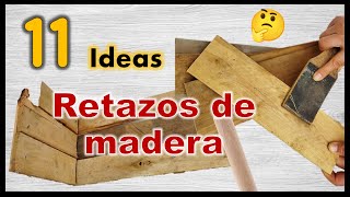 11 IDEAS FÁCILES RECICLANDO MADERA 2023  Manualidades con trozos de tablas de madera  wood crafts [upl. by Echo352]