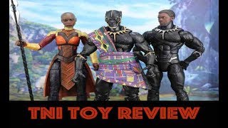 Marvel Legends Black Panther Movie MBaku BAF Wave 6quot King TChaka Figure Review [upl. by Yasui]