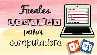 Descarga e instala FUENTES de LETRAS BONITAS  Páginas para descargar fuentes de letras Zukistrukis [upl. by Aimej575]