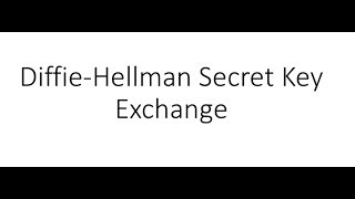 DiffieHellman Secret Key Exchange Simple Explanation  CISSP  Security Engineering [upl. by Annairol522]