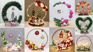 11 Christmas Circle Decoration  11 Christmas Decoration Ideas [upl. by Kawasaki]