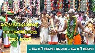 Pazham Neeyappa l palam neeyappa nadaswaram  vel kavadi l kottapadi surendran l Grama Viseshangal [upl. by Atirres371]