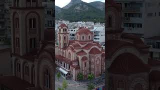 Xanthi greece xanthi thrace aerialvideography orthodox church sightseeing travel drone [upl. by Storz293]