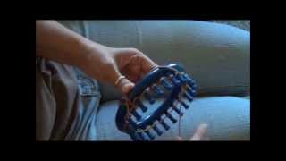 How to Knit the Purl Stitch on a Knifty Knitter Knitting Loom [upl. by Aenat]