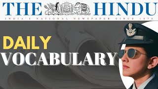 THE HINDU VOCABULARY VOCABULARY ENGLISH FOR NDA CDS  AFCAT AND OTHER EXAMSthehinduvocabulary [upl. by Refotsirc]