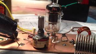 Home made One vacuum tube FM radio 6J1 [upl. by Bucella911]