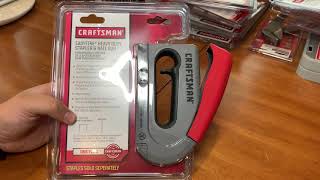 ACE HARDWARE DEAL Craftsman Easyfire Heavy Duty Staplers Made in USA [upl. by Adley]