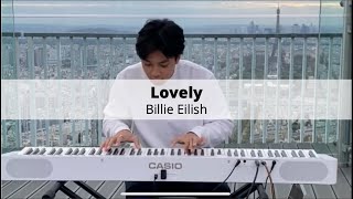 Lovely  Billie Eilish  Played on the Montparnasse Tower [upl. by Sollie21]