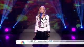 Jackie Evancho HDsinging Se from Cinema Paradiso live Today ShowHD 1080p [upl. by Ramedlav]