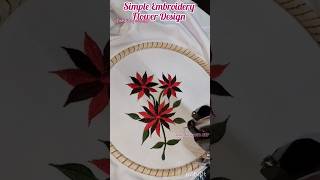 simple embroidery flower🌻 design shorts embroiderydesigns machineembroidery [upl. by Medlin258]