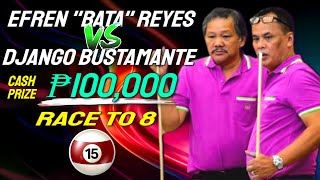 EFREN REYES VS FRANCISCO BUSTAMANTE AT 2007 15 BALL ROTATION DERBY CITY CLASSIC  Cash Prize P100K [upl. by Einnig]