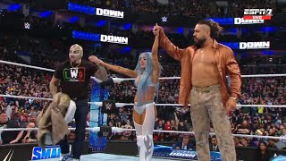 Andrade ataca a Santos Escobar amp Dominik Mysterio y se une al LWO  WWE Smackdown 05042024 Español [upl. by Neeluj]