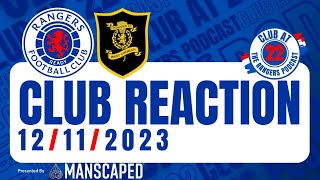 Livingston 02 Rangers  Club Reaction [upl. by Eyanaj]