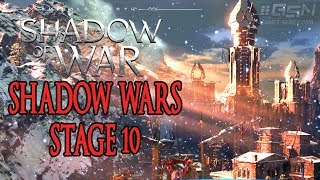 Shadow of War  ACT IV Shadow Wars  Stage 10 amp Ending Nemesis Difficulty Walkthrough [upl. by Yentrok]