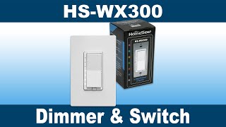 HomeSeer HSWX300 ZWave Smart Dimmer amp Switch [upl. by Hescock435]