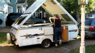 Aliner Folding Camper  Easy take down demonstration [upl. by Cassady]