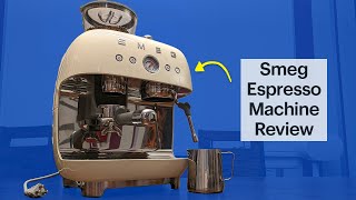 Smeg Manual Espresso Machine with Frother and Coffee Grinder Review [upl. by Eeryn]