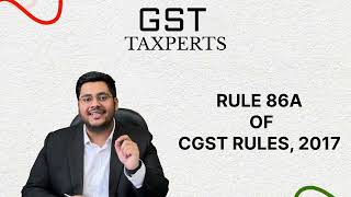 Negative ITC blocking allowed I RULE 86A I ITC IN GST I Adv Shivang Puri discusses [upl. by Alaaj]