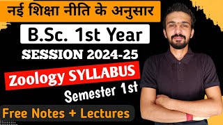 Bsc 1st Year Zoology Syllabus 202425  Bsc 1st Semester Zoology Syllabus  By Dadhich Sir [upl. by Granese977]