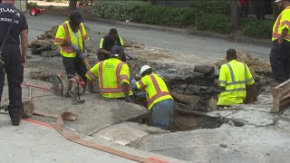 New repairs in Buckhead after watermain burst [upl. by Atik]