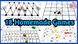 Homemade Games make at home  Pen and paper games  DIY  The Games Unboxing [upl. by Colvert434]