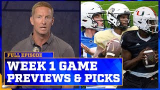 ClemsonGeorgia Notre DameAampM LSUUSC Colorado’s tricky opener and more Week 1 Previews amp Picks [upl. by Attelrahc]