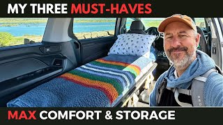 Convert ANY MINIVAN into a CAMPER in 15 MINUTES No Build [upl. by Enitsirhc]