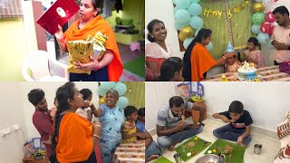 Birthday Celebration  இப்படி எல்லாரும் சேந்து Celebrate பண்ற சந்தோசமே வேற  MrsAbi [upl. by Anaujd]