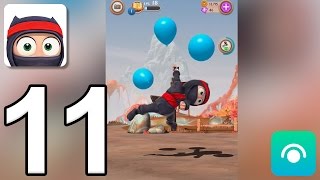 Clumsy Ninja  Gameplay Walkthrough Part 11  Level 1718 iOS Android [upl. by Trant14]