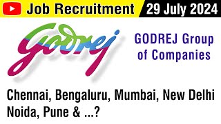 JOB  Godrej Company  Vacancy  Recruitment JULY 2024  வேலை வாய்ப்பு  UG Degree  in Tamil [upl. by Kam]