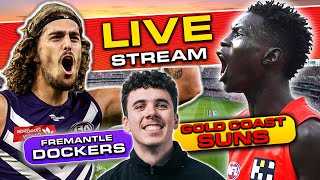 Fremantle Dockers v Gold Coast Suns  AFL Live Stream [upl. by Tyoh]