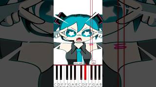 Miku Miku BEAM hosalt  Octave Piano Tutorial [upl. by Ijok]