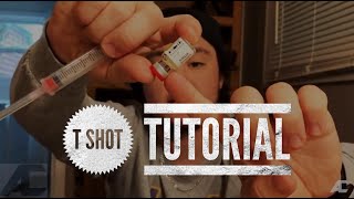 How I Do My T Shot  Testosterone Shot Tutorial FTM [upl. by Inig]