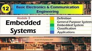 M3 L1  Embedded system Classification and Applications  VTU Basic Electronics  21ELN1424 [upl. by Squires]