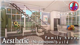 20K BLOXBURG AESTHETIC FAMILY HOUSE BUILD 2STORY NO GAMEPASS [upl. by Harald]