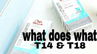 Wella T18 and T14what does what [upl. by Erek]